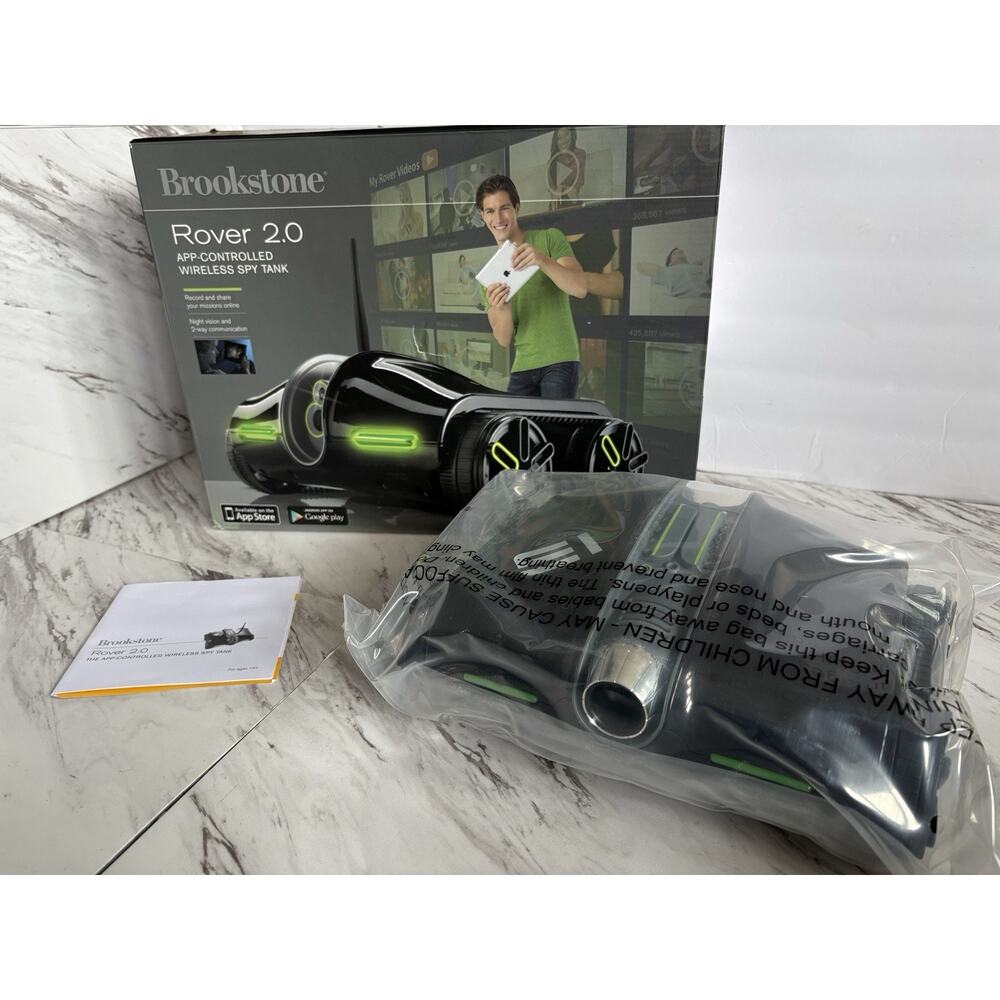 Brookstone Rover 2.0 App Controlled Wireless Spy Tank, New In Box, Fathers Day